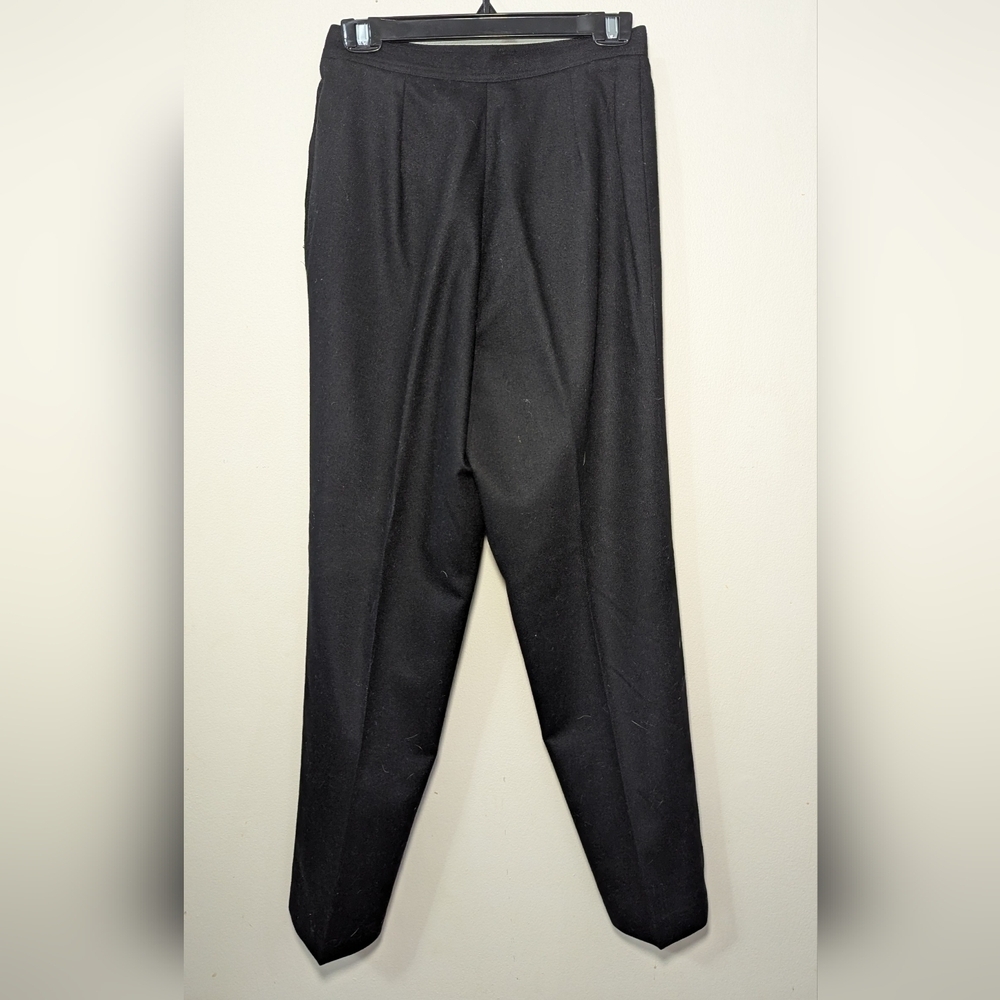 Chaus Women's Classic High-Waisted Black Pants Side-Button Women's Size 10 - Picture 3 of 4